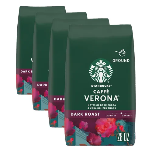 Vista 19 de Starbucks Café de tierra asado oscuro asado francés, bolsa de 28 onzas Café molido 100% arábigo; tostado francés tostado oscuro; 1 bolsa, 28 onzas