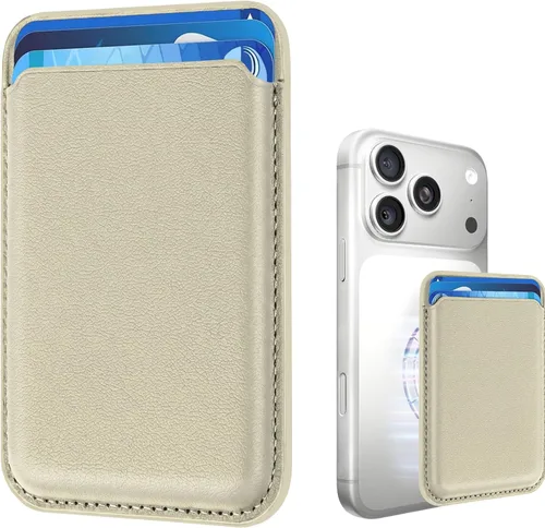 Vista 30 de Tarjetero magnético más fuerte de piel RFID para iPhone 16 Series, accesorios Mag-Safe para iPhone 17/16/15/14/13/12 y Pro/Promax, negro