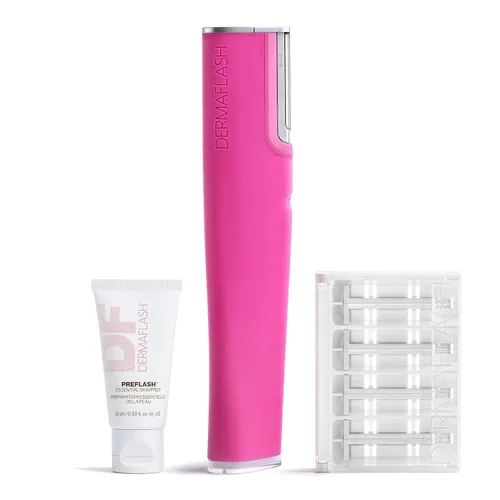 Vista 14 de DERMAFLASH LUXE+ Sonic Dermaplaning Tool for Face Peach Fuzz Removal, Anti-Aging and Exfoliation