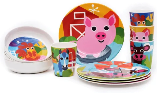Vista 6 de Vaso infantil para jugo diseño de la selva French Bull, Tazas, S, Farm