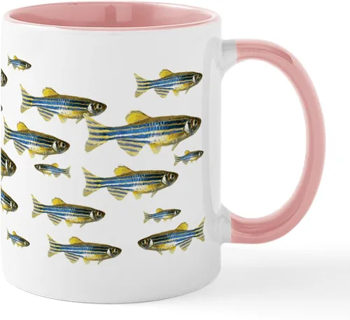 Vista 32 de CafePress I Speak Zebrafish - Taza de café de cerámica, taza de té de 11 onzas