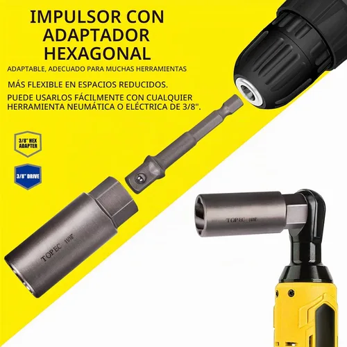 Vista 5 de Topec Juego de extractores profundos tipo espiral de 5 piezas, juego de bujías de fácil extracción, para quitar pernos profundamente atrapados