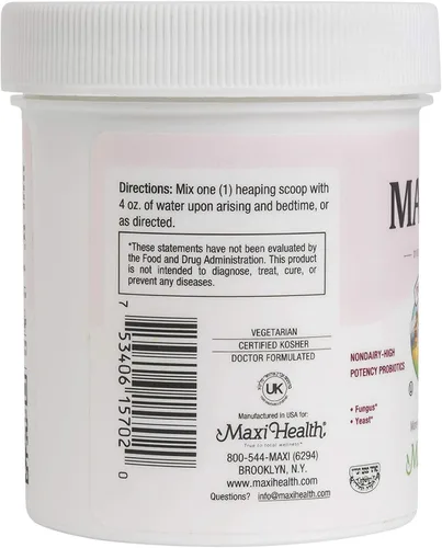 Vista 3 de Maxi Health Fórmula Acidophilus probiótica de alta potencia (5M, 2 onzas (paquete de 1))