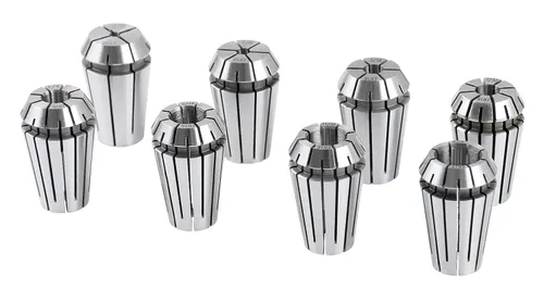 Vista 6 de Accusize Industrial Tools R8 Shank Plus 8 Pcs Sistema de Collet Er16, 3/32" - 3/8", 1 Llave en una Caja Ajustada, 0223-0944 3/32"-3/8", Alloy