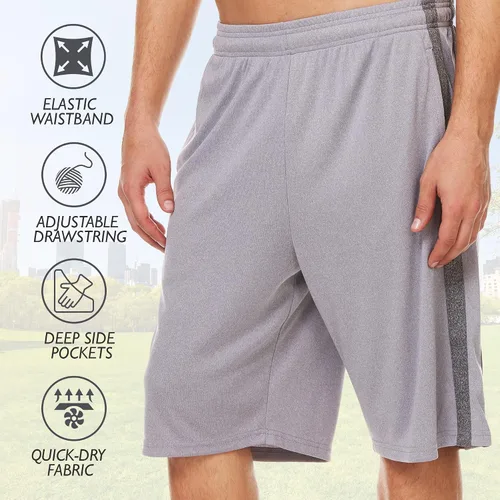 Vista 3 de Pantalones cortos deportivos para hombre, pantalones cortos de baloncesto para hombre, pantalones cortos activos para entrenamiento, gimnasio, correr