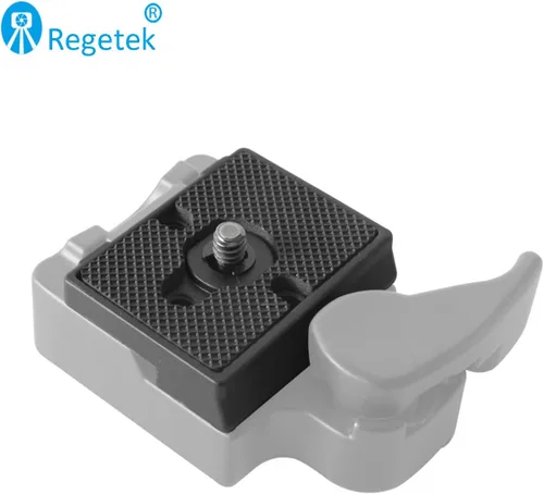 Vista 5 de Regetek Paquete de 2 placas de liberación rápida con tornillo de 1/4 "-20 para trípode de cámara Bogen 3157N Manfrotto 200PL-14 RC2
