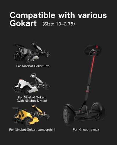 Vista 6 de Electric GoKart Pro / Pro2 and Gokart Bundle Rear Tire Compatible with Ninebot by Segway Gokart Kit(with Ninebot S Max), Go Kart Pro 2 Quick Release