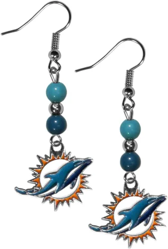 Vista 15 de Aretes colgantes con cuentas de abanico de la NFL