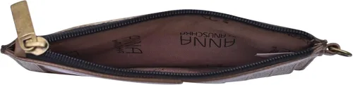 Vista 3 de Anna by Anuschka Cartera organizadora de cuero genuino pintada a mano para mujer