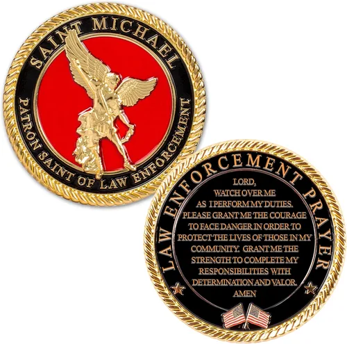 Vista 7 de Moneda de Oración de las Fuerzas Armadas de la Fuerza Aérea - Moneda de Desafío del Valor de la USAF - Regalos para la Fuerza Aérea - Negocio Usmc
