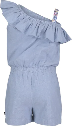 Vista 2 de Nautica Girls' Lightweight Chambray Romper With Elastic Waistband