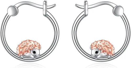 Vista 69 de VONALA Bonitos aretes de aro de plata de ley 925, regalos de cumpleaños para mujer