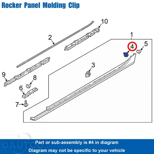 Vista 5 de Panel basculante y clip de moldeo de puerta para Volvo 30622612 S60 S90 V60 V90 XC40 XC60 XC90 2010-On