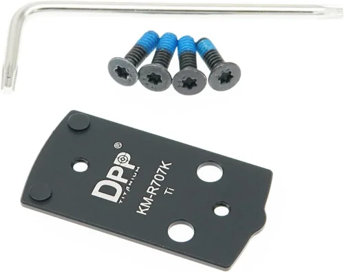 Vista 4 de DPP Titanium Adaptador óptico/placa de montaje compatible con MP Shield Plus Kimber R7 Mako Holosun 407K/507K/EPS/EPS Carry