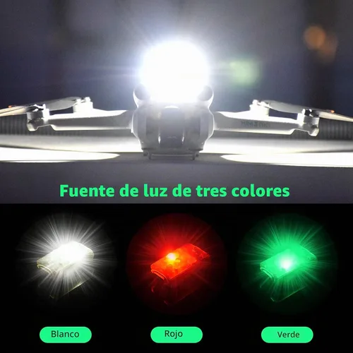 Vista 7 de HeiyRC Mini Drone Strobe Light - LED superbrillantes para DJI Air 3S/Neo/Avata 2/Mini 4K/3 Pro/4 Pro/2S/Mavic 3/Mavic 2/SE Drone Night Flight Anti