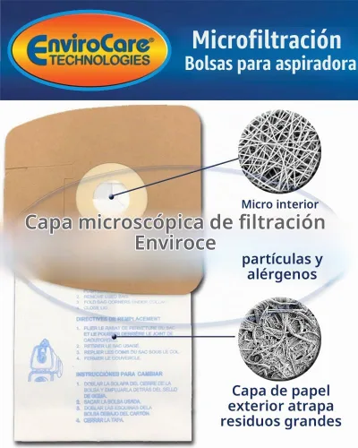 Vista 2 de EnviroCare Bolsas de vacío de repuesto para envases Eureka Style MM Eureka Mighty Mite serie 3670 y 3680, 18 bolsas