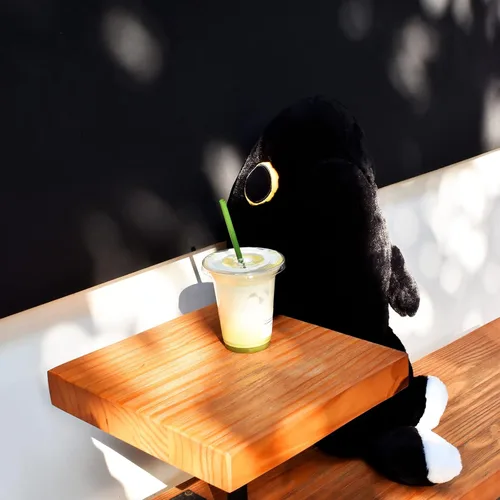 Vista 3 de Juguetes de peluche de Sharkitty, juguetes de peluche combinados de tiburón y gato (negro 27.5 pulgadas)