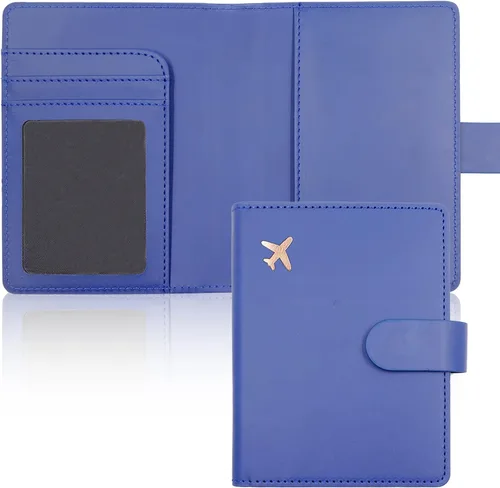 Vista 10 de Estuche para pasaporte, ranuras para pasaporte, tarjetero para pasaporte y tarjeta de vacunación, bonita funda para pasaporte para mujeres