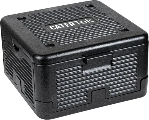Vista 2 de Restaurantware -Cater Tek - Caja caliente de catering de 14 cuartos de galón, 1 bandeja portadora de alimentos aislada de carga superior - Capacidad
