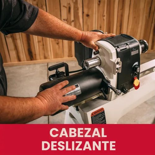 Vista 3 de JET Torno de carpintería EVS de 16" x 40", 1-1/2 HP, 115V 1Ph (Modelo JWL-1640EVS)