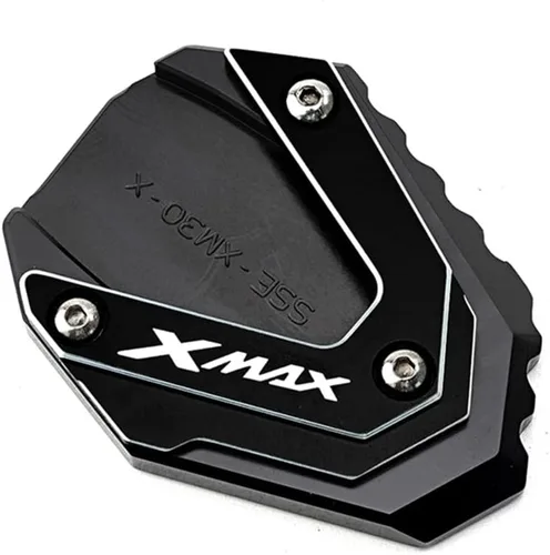 Vista 5 de WONANG Motorcycle Side Stand pad for Y&AMAHA Xmax 300 2023 Xmax 125 250 400 X-MAX300 Motorcycle CNC Side Stand Enlarger Kickstand Pad (Color : 1)