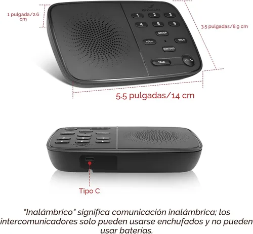 Vista 9 de Hosmart UltraSpeak Intercomunicadores inalámbricos para el hogar, 2024 Intercomunicador bidireccional en tiempo real, sistema de intercomunicación