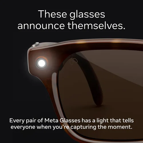 Vista 5 de Meta Glasses, Capri AI Glasses Espresso Tortoise / Transparente