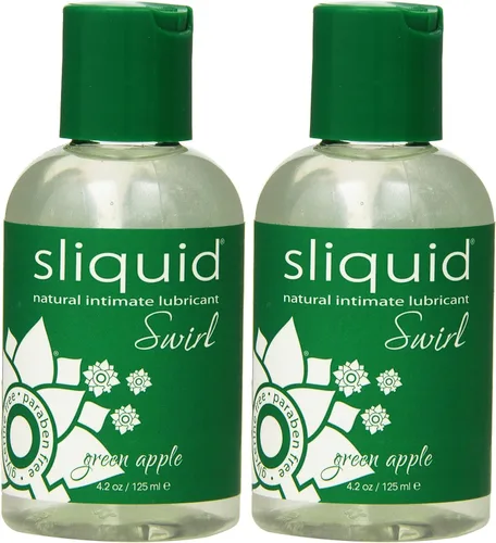 Vista 3 de Lubricantes Sliquid Swirl Glide íntimo natural, Sabor a mora y higo, 4.2 onzas