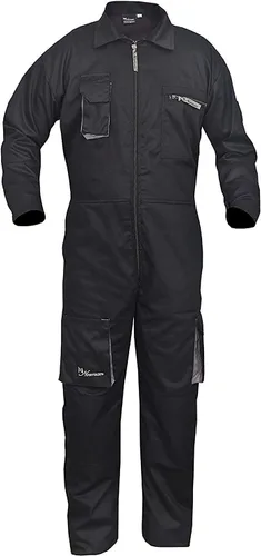 Vista 3 de Black Work Wear - Overol para hombre, traje de caldera, traje de mecánico protector (M)