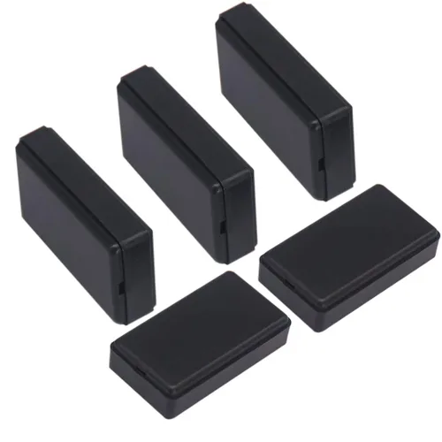 Vista 39 de Zulkit 12 cajas de proyecto de plástico ABS para proyectos eléctricos, caja de conexiones de energía, color negro, 1.97 x 1.10 x 0.59 pulgadas 12