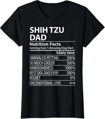 Vista 49 de Shih Tzu Dad - Camiseta divertida para dueño de perro Shih Tzu, Negro
