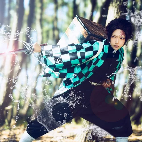 Vista 7 de Nezuko Tanjiro Cosplay Costume for Kids Tomioka Halloween Uniform Outfit for Boys And Girls Teenager