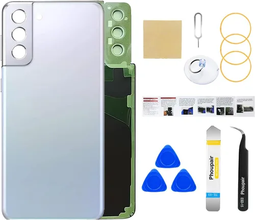 Vista 14 de Reemplazo de cristal trasero para Samsung Galaxy S24 con kit de herramientas de reparación profesional (Amber Yellow)