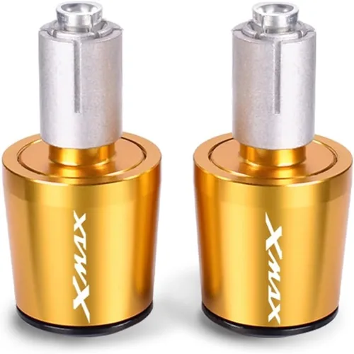 Vista 10 de Motorcycle CNC Motorcycle Hand Grips Bar End Plug Moto Handlebar Caps for Xmax 125 250 300 400 X-MAX 2016 2017 2018 2019 2020 2021 Handle end