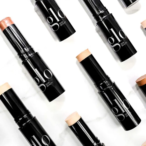 Vista 11 de Glo Skin Beauty Base mineral HD en barra Corrector de maquillaje infundido con ácido hialurónico Cobertura construible, contorno e iluminador