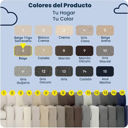 Vista 4 de Serta Palisades Sofás Tapizados para Sala, Sofá de Diseño Moderno, Tela, Beige
