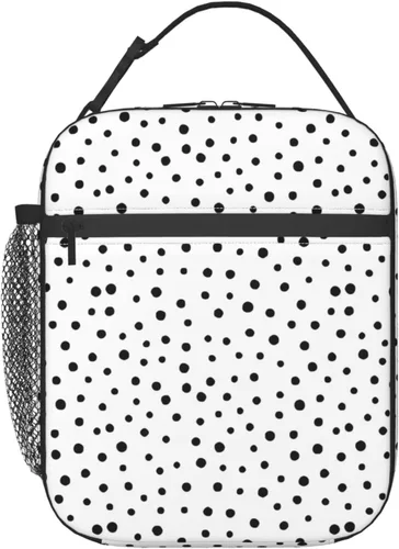 Vista 14 de Lonchera con aislamiento de leopardo negro para mujeres y hombres, reutilizable, portátil, a prueba de fugas, bolsa térmica para oficina, trabajo