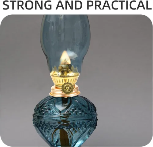 Vista 9 de ORFOFE 1 Unidades de accesorios de lámpara de queroseno lámpara de queroseno mecha lámpara de aceite titular de la chimenea mechas de luz reemplazo