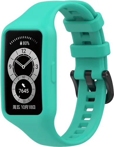 Vista 9 de Senter Correa de repuesto de goma suave de liberación rápida para Huawei Band 7 Smart Watch 10 pzas