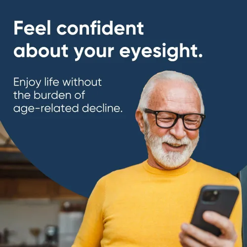 Vista 5 de Vision 20 Vitaminas para los ojos, luteína, zeaxantina y extracto de arándano, apoya la fatiga ocular y la salud ocular, mezcla de carotenoides