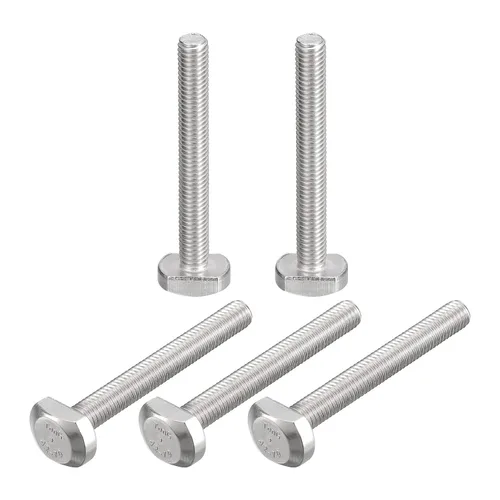 Vista 14 de uxcell Pernos de ranura en T, 5 piezas M5x16mm ranura en T Pernos deslizantes Pernos deslizantes 304 Tornillos en forma de T de acero inoxidable
