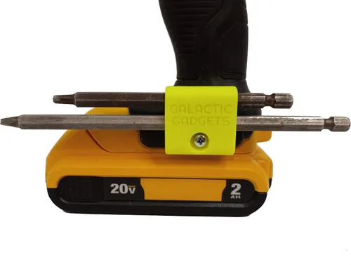 Vista 11 de Soporte magnético de broca larga para Dewalt 20V, sostiene de forma segura brocas largas y cortas - Galactic Gadgets (negro)