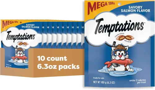 Vista 14 de Golosinas Temptations clásicas para gatos, empaque múltiple