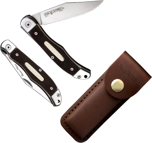 Vista 2 de COLD STEEL Ranch Hand SK-5 - Cuchillo plegable versátil de bolsillo compacto y versátil con hoja afilada de 3.75 pulgadas, mango de hueso aserrado