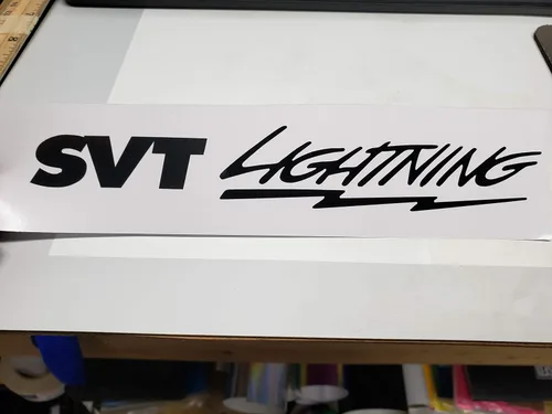 Vista 2 de Se adapta a la calcomanía SVT Lightning de los Estados Unidos Monster Vinyl Racing Adhesivo autoadhesivo permanente