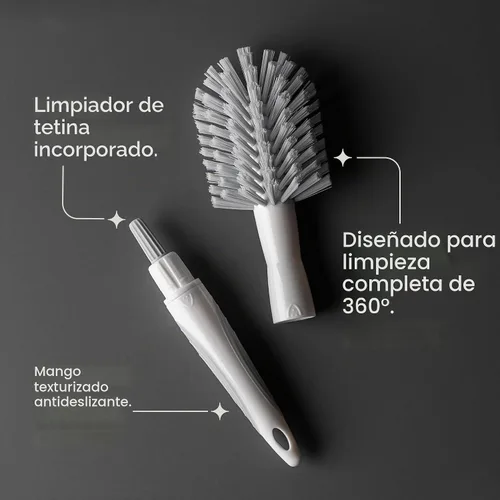 Vista 4 de Tommee Tippee Closer to Nature - Cepillo de limpieza para biberones y tetinas