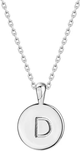 Vista 75 de PAVOI - Collar con dije de letra inicial chapado en oro de 14 quilates para mujer Collar con inicial alfabética de oro