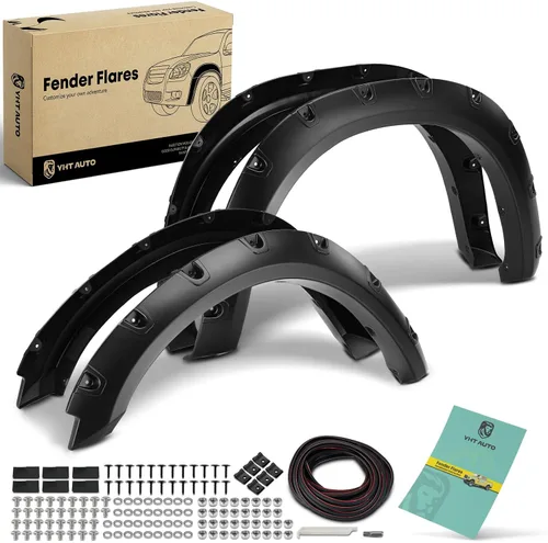 Vista 12 de YHTAUTO Guardabarros estilo fábrica OE con kit de herramientas, negro mate