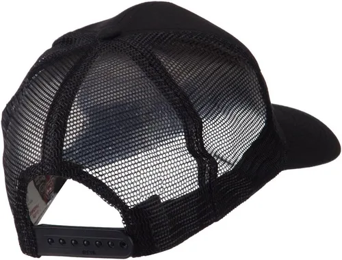 Vista 3 de e4Hats Skull and Choppers Gorra de malla con parches militares bordados