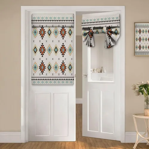 Vista 42 de Cortinas de puerta negras y rojas para ventanas de puerta, estampado de leopardo y cebra, cortinas de ventana para puerta de vidrio francesa